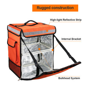 Вместительные коммерческие сумки для переноски пищи, терморюкзак с изоляцией для пиццы, мотоциклетная сумка для доставки - Product Image 5