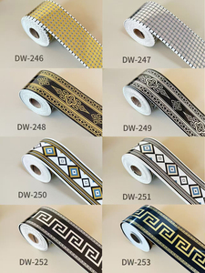 Moderno Adesivo da Parete Antistatico in PVC con Motivo Geometrico, Autoadesivo, Impermeabile, per Battiscopa e Linee Decorative in Hotel, Appartamenti e Abitazioni - Product Image 5