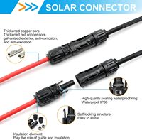 Connecteur solaire photovoltaïque Staubli/QC EVO2 avec boîtier ABS, tension 1500V pour système d'énergie solaire