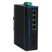 Gestión de red de grado industrial Tipo Gigabit 2 Óptico 4 Fibra eléctrica Extender Conmutadores de red Conmutador Ethernet