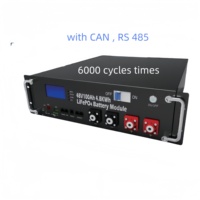 Système de stockage d'énergie monté sur rack XW 48V LiFePO4, batterie lithium 5000Wh-15000Wh, IP54, hybride, CAN, tout-en-un, 6000