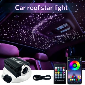 Luz de Cielo Estrellado para Coche, Máquina Todo en Uno con Efecto de Meteoros y Estrellas Completas, Luz de Ambiente de Fibra Óptica para Techo, Modificación IP66 12V - Product Image 1