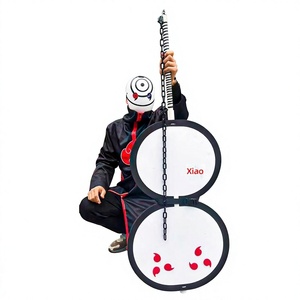 Nuova Maschera per Cosplay / Maschera Tobi con Design a Tre Tomoe per Adulti - Product Image 1