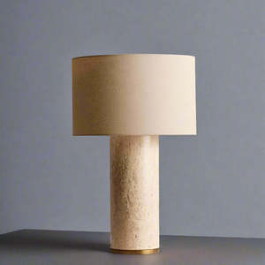 Travertine Table <b>Lamp</b> 35x54cm <b>Led</b> <b>Light</b> E27 Bulb Base Switch Control Home Decorative <b>Lamp</b> - Product Image 1