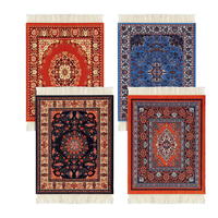 Mini tapis tissé à pompon pour tapis oriental