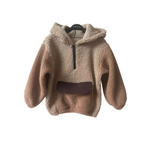 2024 personnalisé nouveau-né bébé <span class=keywords><strong>Sherpa</strong></span> sweat à capuche hiver à manches longues sweat garçons manteaux et outwears - Product Image 5