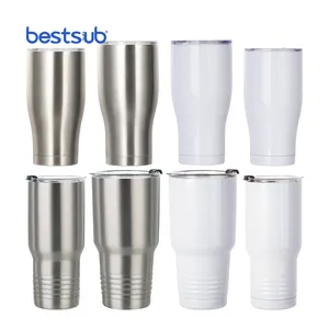 BestSub — tasse vierge pour Sublimation, 30 oz, en acier inoxydable, tasse de voyage, isolée, gobelet à café, vente en gros