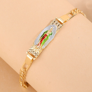 เครื่องประดับแฟชั่นชุบทองหลายรูปแบบสร้อยข้อมือกำไลข้อมือ Virgin Mary สำหรับผู้หญิง - Product Image 4