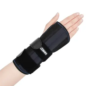 Aolikes 1688 Attelle de poignet de soutien amovible pour le sport, les entorses du poignet et l'arthrite Douleur réglable Support de poignet du canal carpien