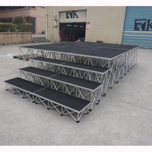 Escenario portátil plegable de aluminio para exteriores, plataforma para escenarios de bodas - Product Image 4