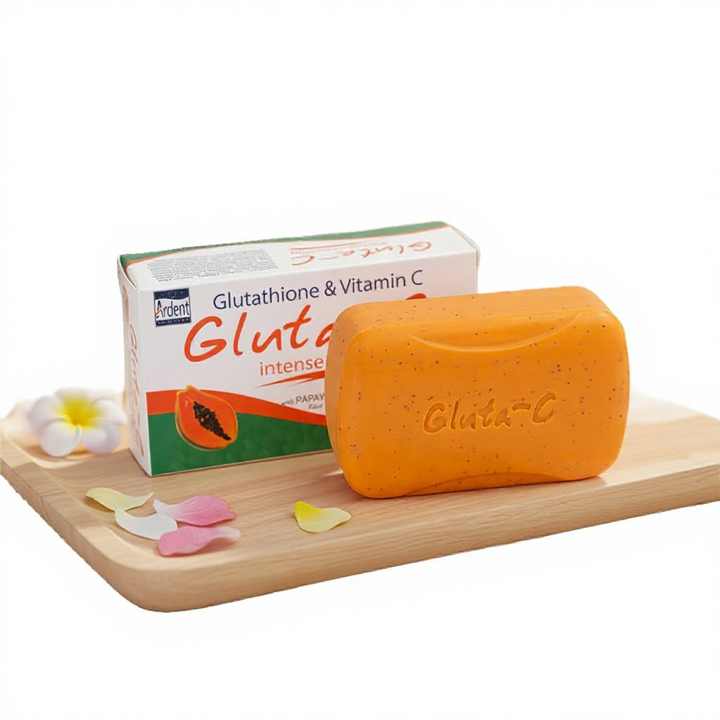 gluta-c intense whitening soap glutathione vitamin c Papaya Carrot Solid Antiseptic Anti-acne Slimming Moisturizing Bath For Adults Gentle Formula Daily Use Abebi white GLutathion white MARY & MAY Variants:2 Collagen