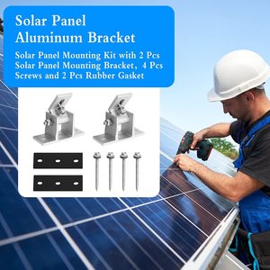 Support de montage de panneau solaire en aluminium anodisé pour installation solaire sur toit métallique - Product Image 5