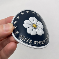 Écussons thermocollants 3D en TPU/silicone de haute qualité, écologiques, fabriqués en Chine, avec logo en relief, pour chapeaux