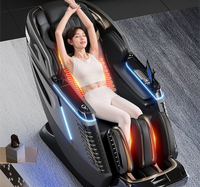 C39 lujo portátil AI Smart Home silla de masaje plegable de gama alta 3D gravedad cero cuerpo completo Spa Dual Core eléctrico AI Smart Heat