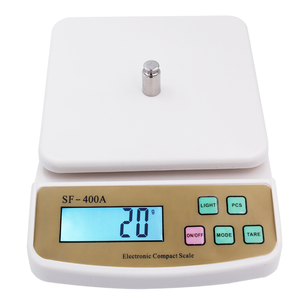 เครื่องชั่งดิจิตอล SF-400A สำหรับครัว ชั่งน้ำหนักได้ 10กก. 5กก. 2กก. 10กรัม 0.1กรัม ใช้แบตเตอรี่ พร้อมจอ LCD สำหรับชั่งอาหาร ขายส่ง - Product Image 6