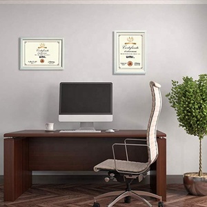 Hot bán A4 khung gỗ yếu tố cần thiết Trắng Giấy chứng nhận bằng tốt nghiệp hình ảnh khung ảnh cho tường treo Tabletop chứng nhận - Product Image 6