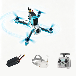 Kit de Dron de Carreras FPV de 5 Pulgadas, Cámara HD 4K, GPS, VTX de 5.8G, Largo Alcance de 10 KM, Quadcopter RC, Tiempo de Vuelo de 15 Minutos, Marco de Fibra de Carbono - Product Image 1