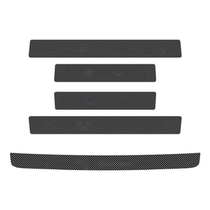 Protection <span class=keywords><strong>de</strong></span> seuil <span class=keywords><strong>de</strong></span> porte en cuir et fibre <span class=keywords><strong>de</strong></span> carbone universelle, lot <span class=keywords><strong>de</strong></span> quatre, avec logo personnalisable, vente chaude - Product Image 2