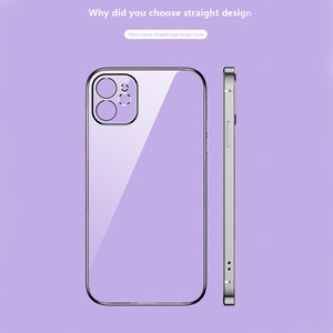 Funda de Teléfono de Lujo con Recubrimiento, Funda de Teléfono Transparente de TPU Suave para <span class=keywords><strong>iPhone</strong></span> 16 15 14 13 <span class=keywords><strong>12</strong></span> 11 Pro Max <span class=keywords><strong>Mini</strong></span> Plus XR XS Max X 8 7 Plus - Product Image 3