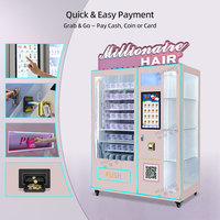 Distributeur automatique de produits de beauté à écran tactile personnalisé, distributeur automatique de cheveux et de parfums avec élévateur pour produits fragiles
