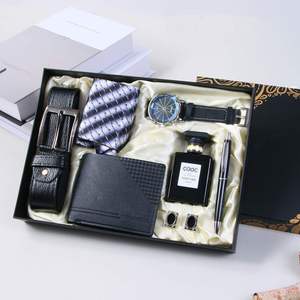 Ensemble cadeau de portefeuille pour homme avec logo personnalisé FX, 7 pièces, coffret cadeau personnalisé pour homme pour la remise des diplômes, coffret cadeau pour petit ami - Product Image 3