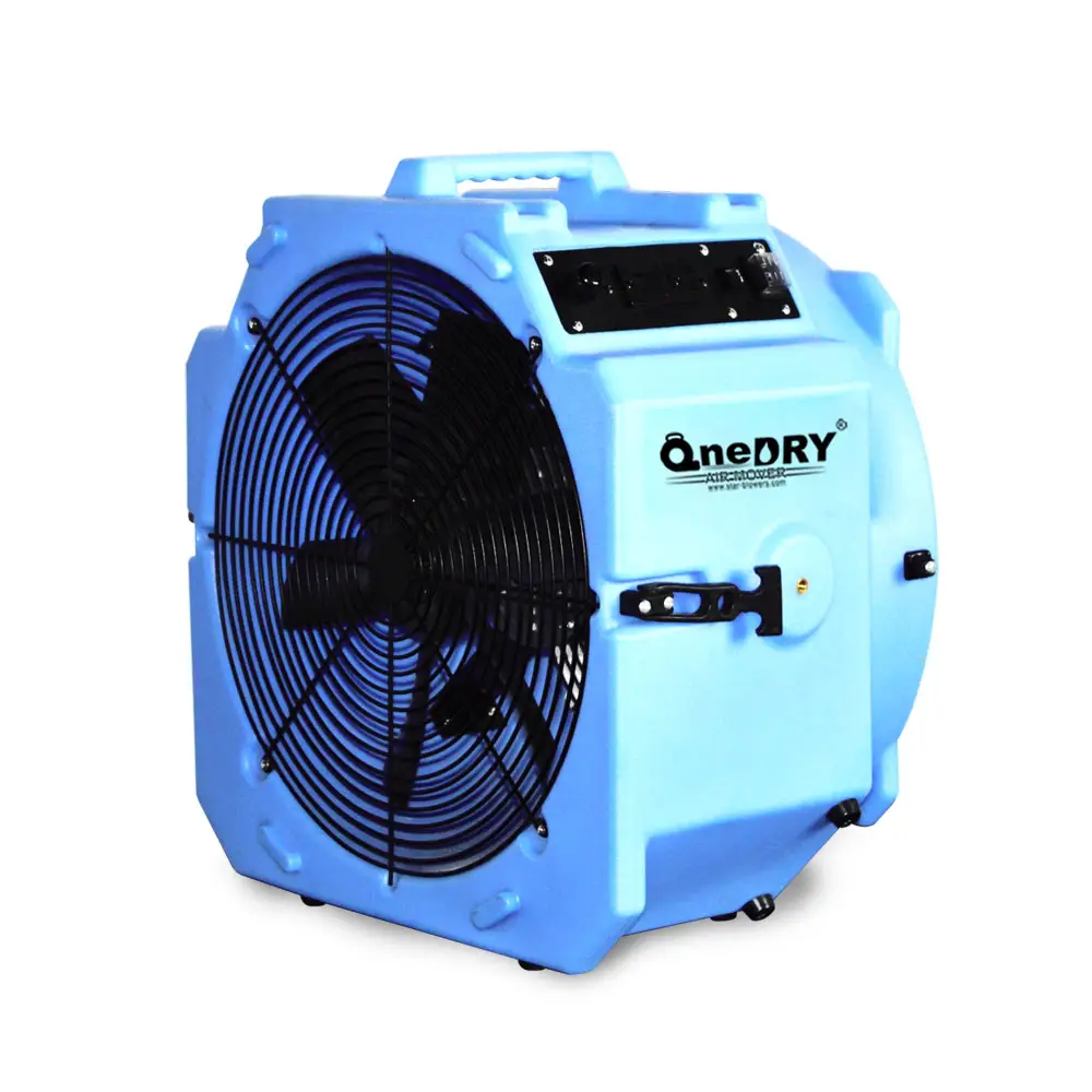 OneDry low amps and high CFM CE 2 speed axial radio air mover floor dryer with daisy water damage restoration cleaning industry