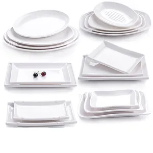 Factory Custom Print Groothandel Melamine Platen Servies Servies Set Voor Restaurant