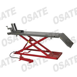 Plate-forme élévatrice de moto hydraulique pneumatique à ciseaux portable OSATE 1500lbs avec CE - Product Image 4