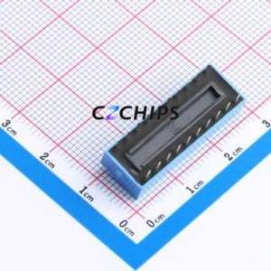 DS-10BP DIP Switch Through hole Component (THT) Switch Flat Toggle, Raised Type Single Pole Single Throw 10 2.54mm - Product Image 2