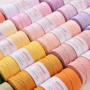 Filo di ciniglia decorativo 100% cotone, 21 fili, 150m, 2mm, con anima avvolta, ad alta tenacità, tinto a corda, colorato, per tappezzeria tessuta a mano e decorazioni per la casa - Product Image 4