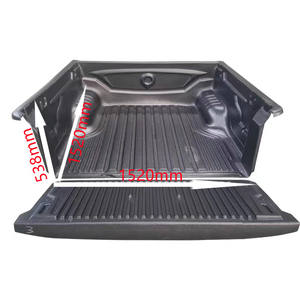 Cama del camión forro para POER pickup 2019-2021 pasajeros doble cabina recoger Matt HDPE negro pesado cama del trazador de líneas - Product Image 6