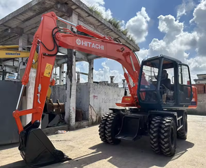 Mini pelleteuse hydraulique sur chenilles Hitachi EX100WD 10 tonnes Isuzu Engine Sale ZX60 EX60 ZX55 ZX70 Pelleteuse de taille moyenne - Product Image 5