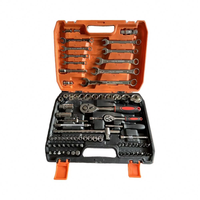 Ensemble d'outils de réparation automobile manuels de 82 pièces avec clé à cliquet en acier au carbone, douilles, personnalisable OEM, mallette rigide combinée