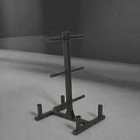 Support de rangement OEM en métal pour plaques de poids et haltères avec barre de sécurité pour usage intérieur