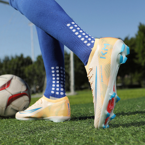 Zapatos de Fútbol Unisex de Alta Calidad, Venta al Por Mayor de Fábrica, Diseño de Logotipo Personalizado, Entresuela de TPU, Parte Superior de Malla, Soporte para Uso en Exteriores, Primavera/Verano - Product Image 3