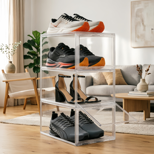 Boîte en acrylique, vitrine transparente anti-poussière pour collections de chaussures, casquettes de baseball, organisateur de chapeaux - Product Image 6