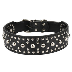 <span class=keywords><strong>Collar</strong></span> de Cuero Genuino Ajustable y Brillante para Mascotas, <span class=keywords><strong>Collar</strong></span> Personalizado para Perros de Todos los Tamaños - Product Image 2