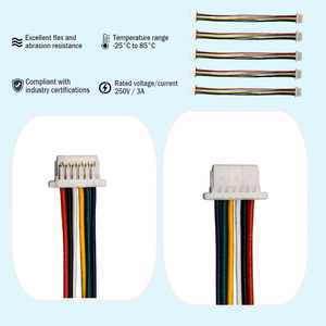 Custom Wire Harness Jst Sh 1.0 Connector 4 5 6 7 8 Pin Male Female Jst Sh shr Plug Connector <b>Cable</b> - Product Image 2