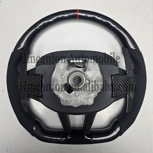 Volante de Fibra de Carbono y Cuero Perforado para BMW Serie G, M3 G20 G30 G80 M4 G82 M5 CS, Venta al Por Mayor - Product Image 5