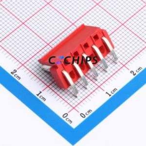 A396E1W1-2R5P12 Wire-to-Board Pin Header Bent Lead Through Hole,P=3.96mm Connector 1x5P 3.96mm Right Angle Insert VH - Product Image 2
