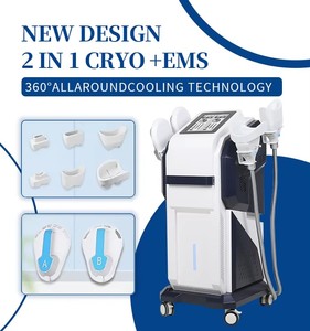 Appareil de cryolipolyse amincissant 360 2 en 1, <span class=keywords><strong>cryo</strong></span>-EMS pour la réduction de la graisse et le remodelage corporel, machine amincissante pour salon de beauté - Product Image 1