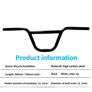 Nhà Sản Xuất Màu Đen Vòng Crossbeam Thép <span class=keywords><strong>Carbon</strong></span> Cao Xe Đạp Chết Đua Xe Đạp Dày Trẻ Em Xe Đạp Tay lái - Product Image 4
