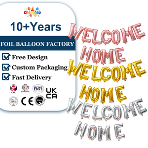 Globo <span class=keywords><strong>de</strong></span> Aluminio con Letras <span class=keywords><strong>de</strong></span> 16 Pulgadas 'WELCOME HOME' para Decoración <span class=keywords><strong>de</strong></span> Fiestas Familiares, Festividades y Celebraciones - Product Image 1