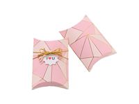 Boîte à bonbons en forme d'oreiller, petites boîtes cadeaux avec ruban pour Noël, mariage, fête, cadeau, bijoux