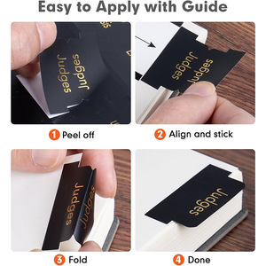 Lámina de oro personalizada <span class=keywords><strong>Holic</strong></span> Bible Tabs Laminado Índice Pegatinas Español Biblia Libro Tabs Foil Biblia con pestañas - Product Image 3
