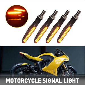 ไฟเลี้ยว LED แบบไหลต่อเนื่องสำหรับรถมอเตอร์ไซค์สกู๊ตเตอร์  กันน้ำ สำหรับรถจักรยานยนต์แบบสตรีทไบค์ - Product Image 3