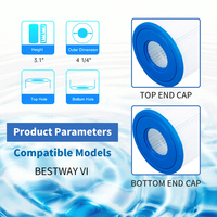 Nueva llegada de herramientas y accesorios para piscinas, cartucho de filtro para piscina