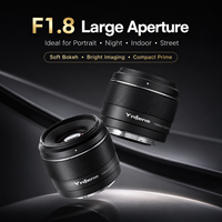 Objectif Yongnuo YN 50mm F1.8S pour appareil photo hybride APS-C à monture E, objectif à focale fixe autofocus en métal