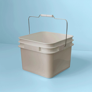 ถังพลาสติกทรงเหลี่ยมมีฝาปิด ขนาด <span class=keywords><strong>2</strong></span>.1 แกลลอน/8 ลิตร หนา 60 มิล ปากกว้าง ปิดผนึกแน่น - Product Image 2