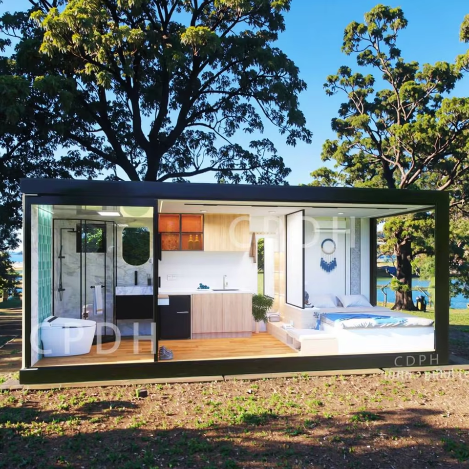 Customized 20ft 40ft Portable Modular Prefab Steel House Office Pod ...